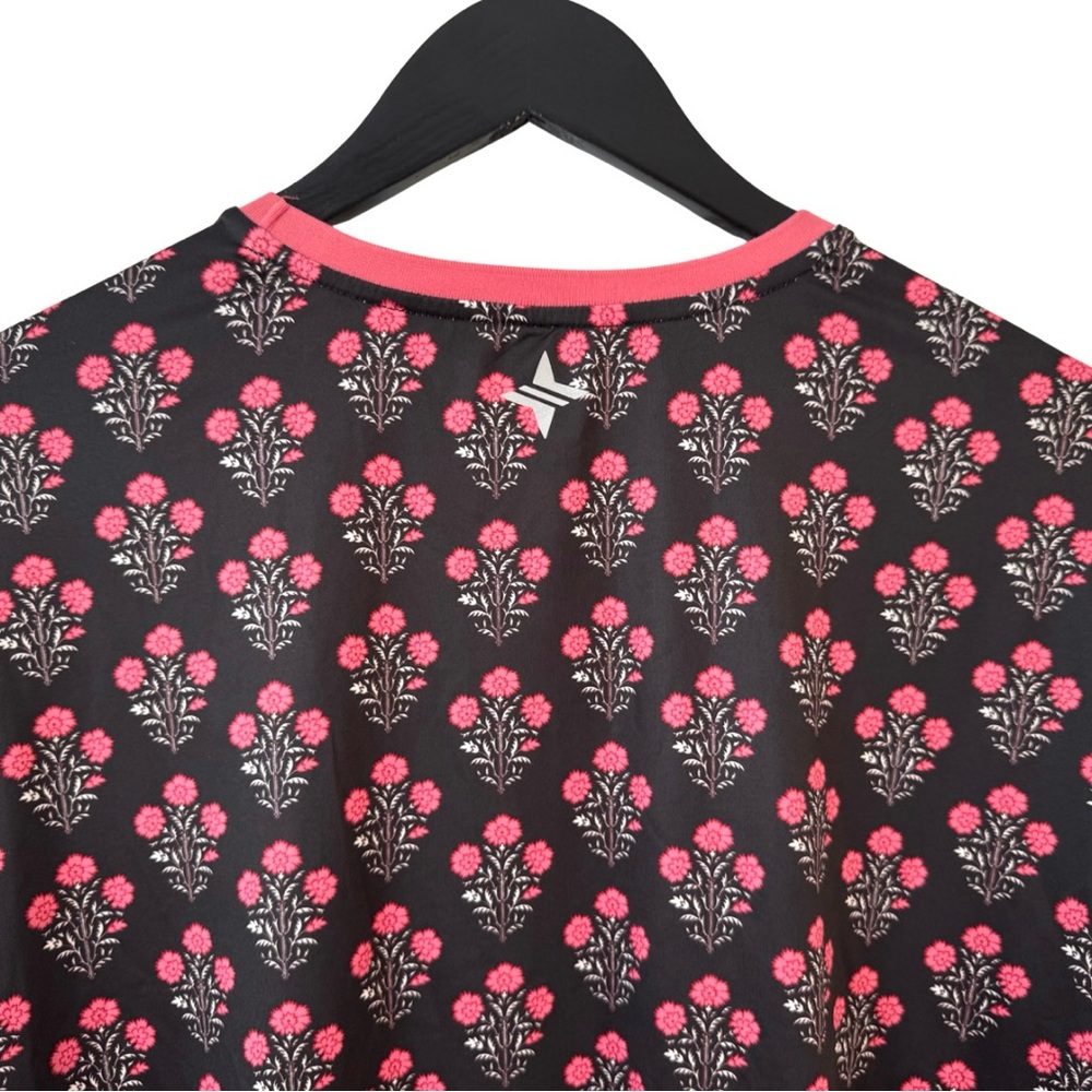 Tnuck Sport XL Long Sleeve Uptown Ryan Shirt Burgundy Floral Athleisure Casual - Picture 5 of 7